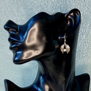 SALE Sterling Silver Moonstone Earrings